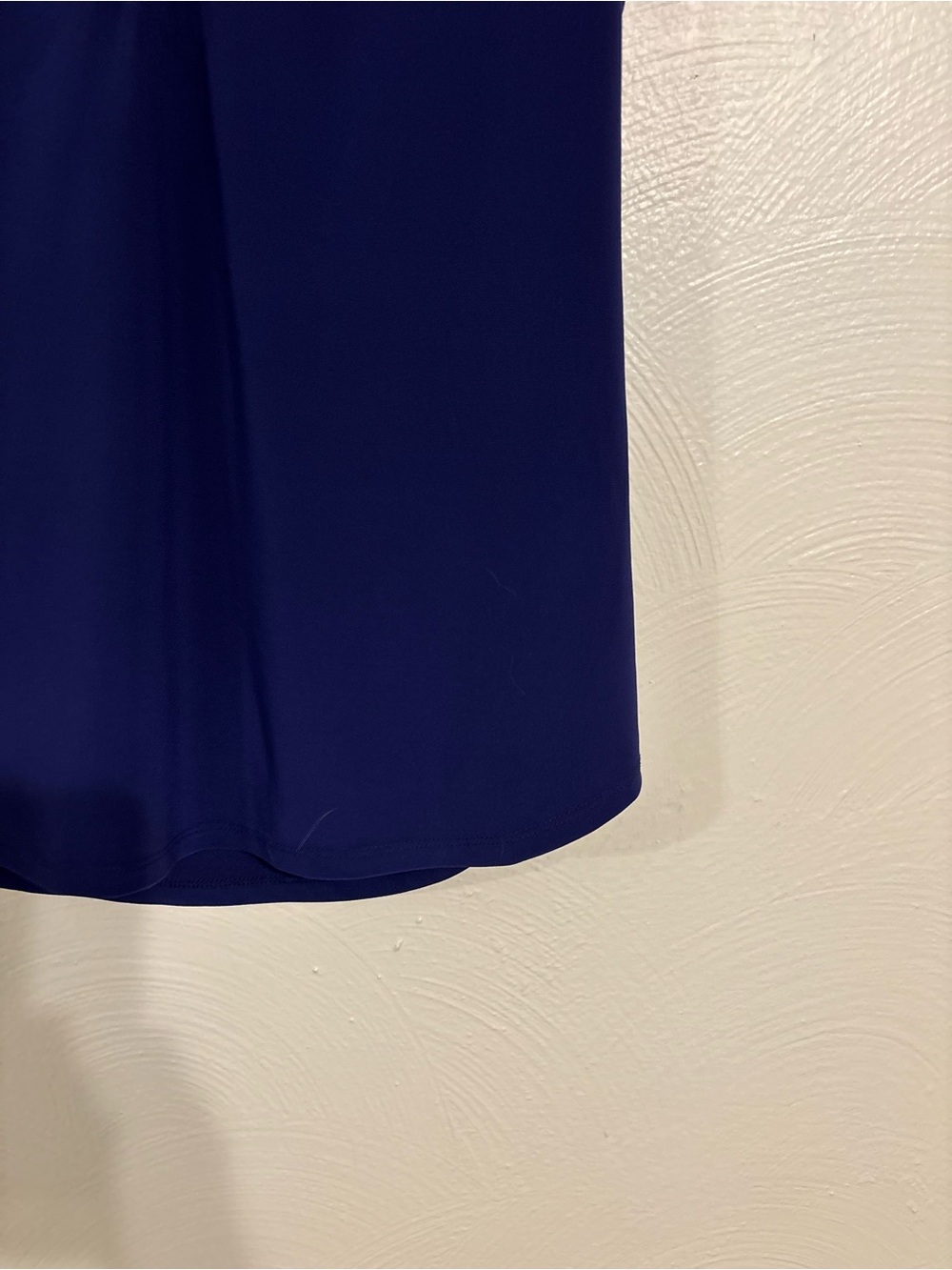 WHBM Medium Purple Ruffle Neck Sleeveless Stretch Blouse - Picture 7 of 8
